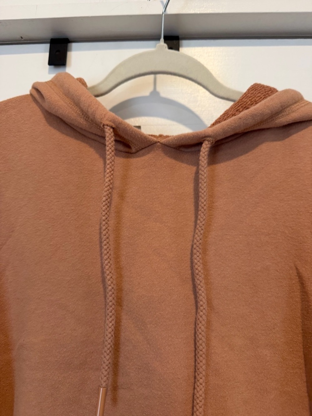 aerie Cropped Hooded Sweatshirt - Rust - Picture 3 of 5
